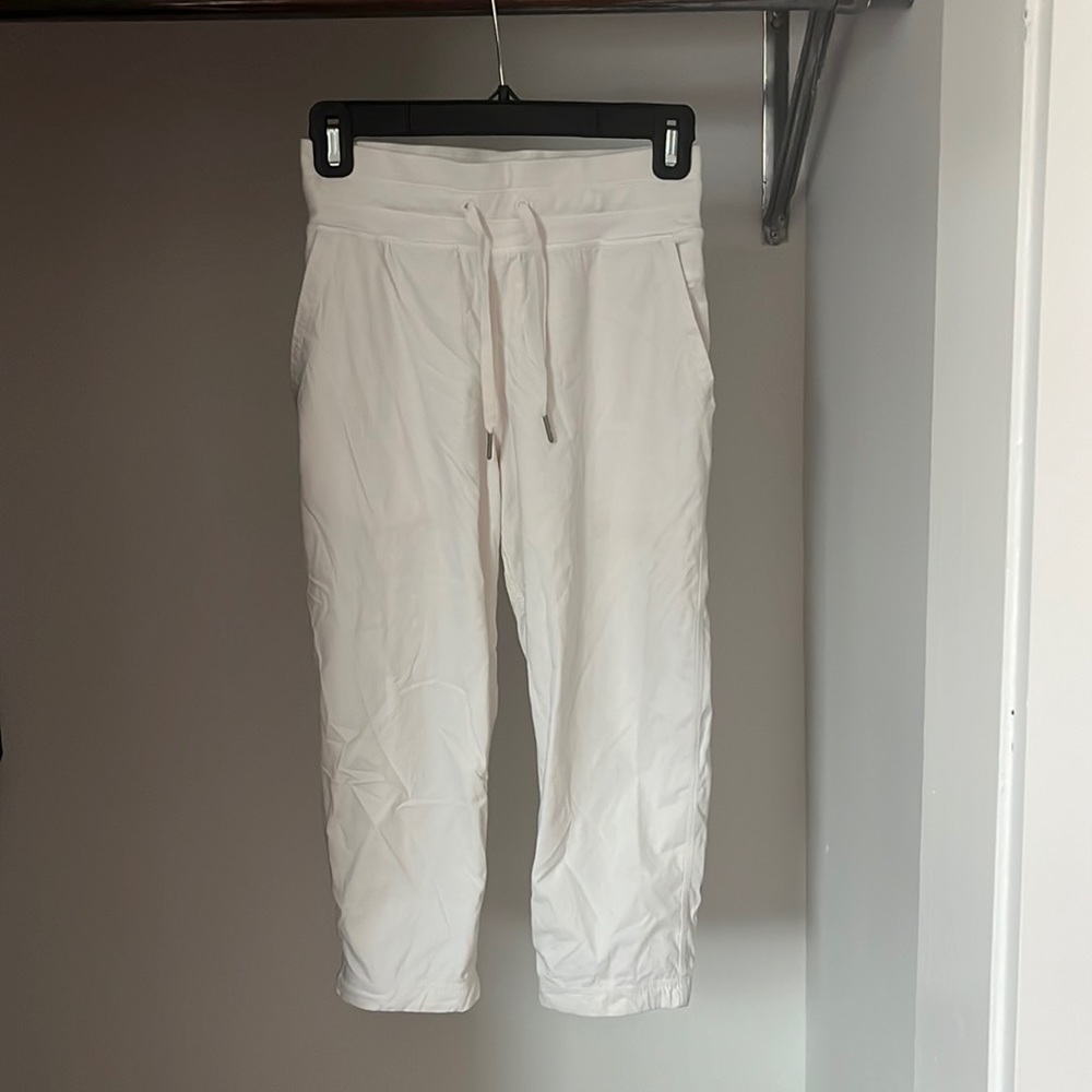 Lululemon cropped studio parachute pants